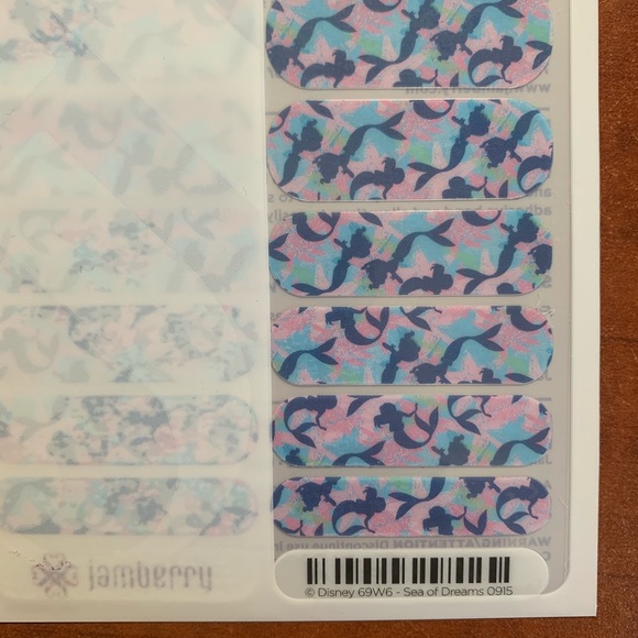 Jamberry Little Mermaid Set of 4 Full Sheets! - Picture 2 of 5